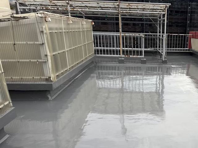 港区　Pアパートのウレタン防水